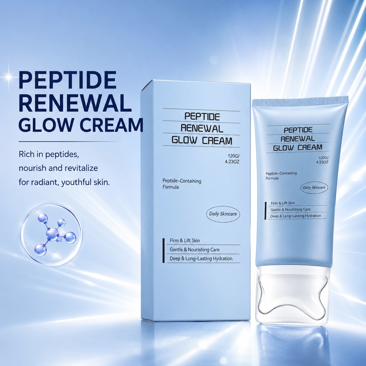 Peptide Neck Cream - Crema Idratante Viso PDRN Peptide Anti-Età