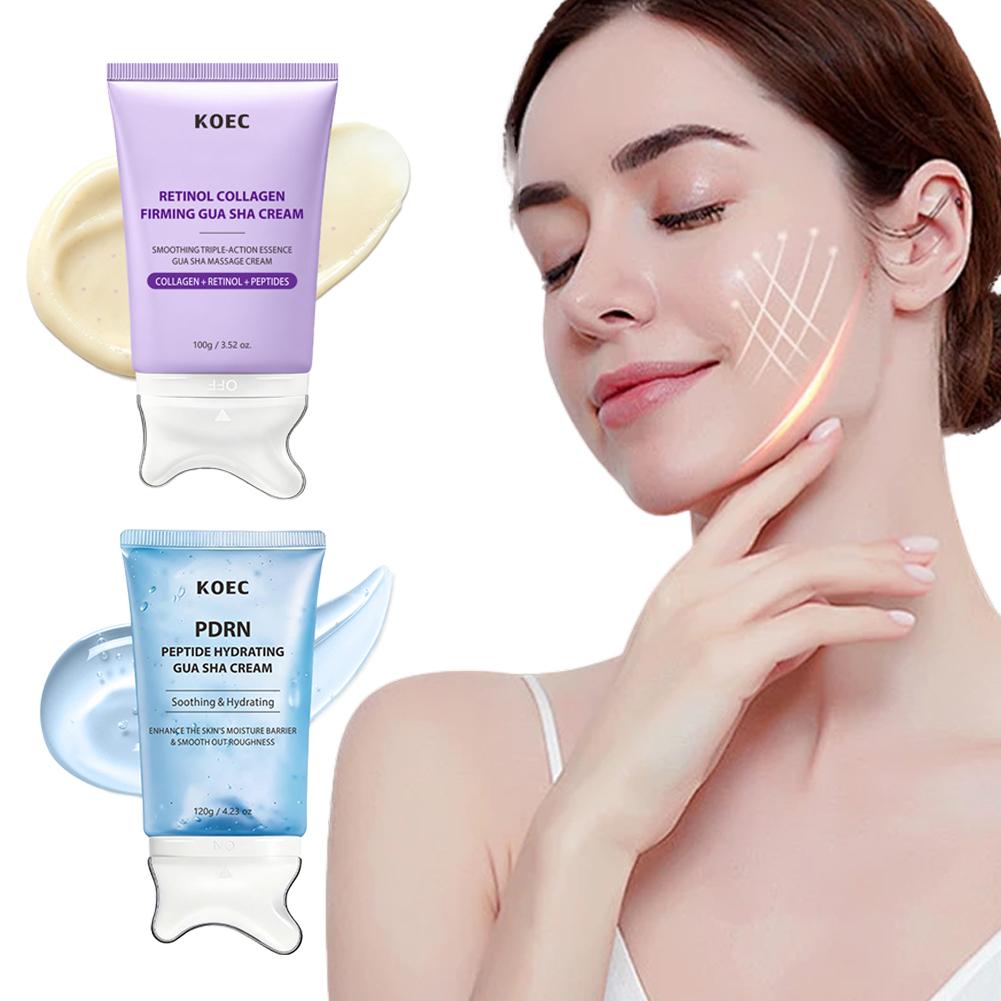Peptide Neck Cream - Crema Massaggio Gua Sha Dual Style