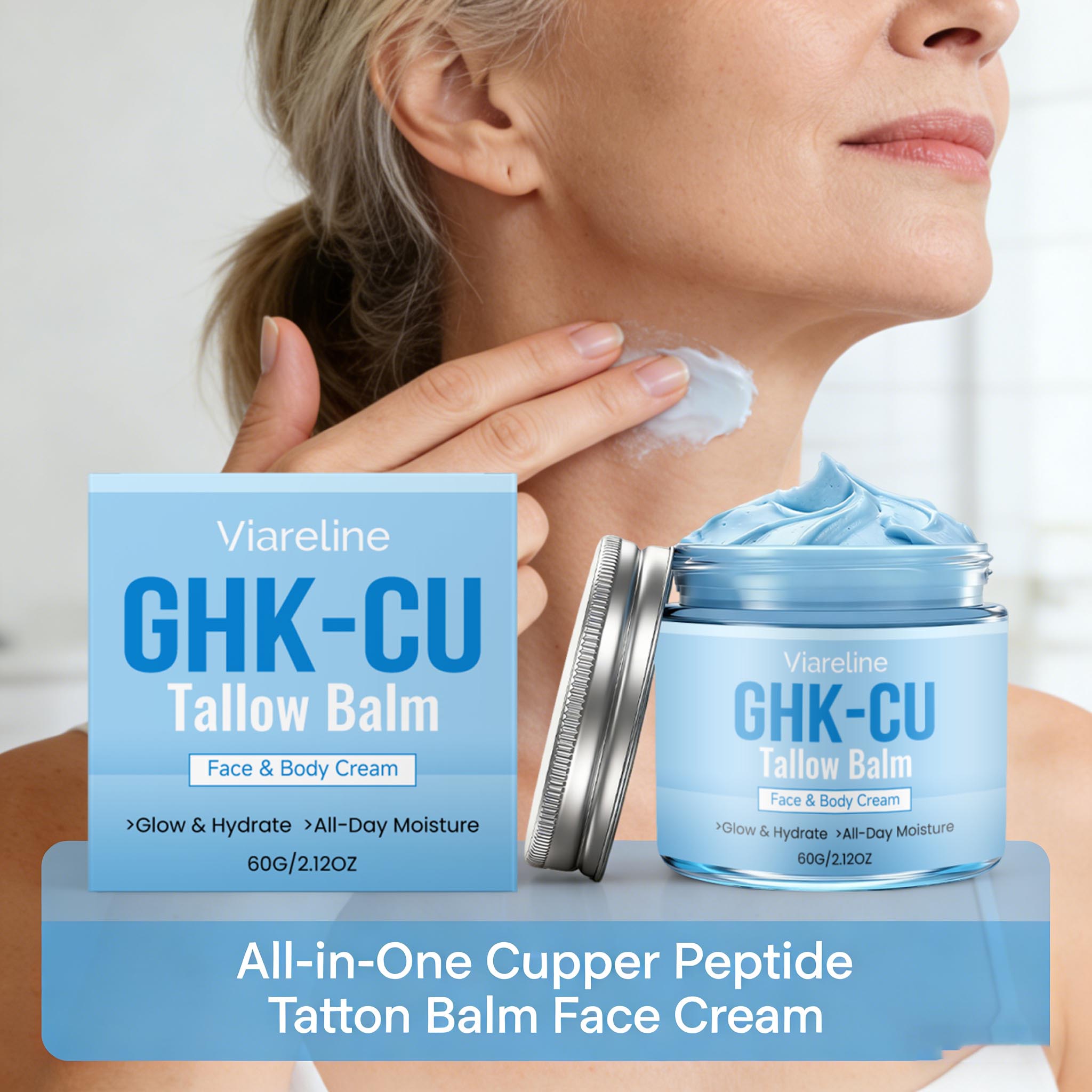 Peptide Neck Cream - GHK-Cu Peptidi di Rame Balsamo Idratante