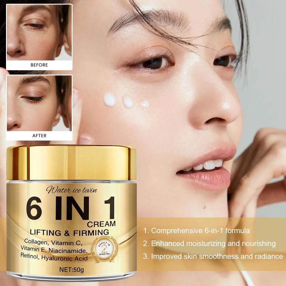 Crema viso al collagene 6 IN 1 - Skincare Retinol recensione e prezzo
